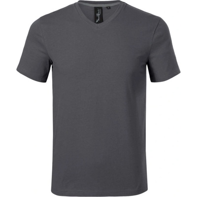 Malfini Premium tričko Action V-neck 700 Antracitová světlá