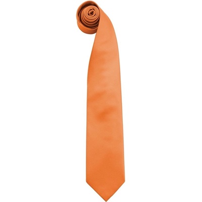 Premier Workwear Kravata s jemným vzorom oranžová