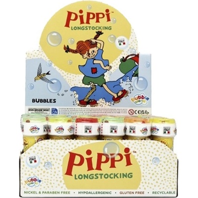 Pippi Комплект за сапунени мехури Pippi - Пипи Дългото чорапче, 60 ml, асортимент (44389600)