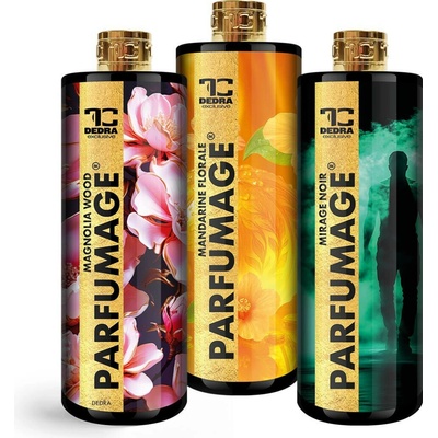 Dedra PARFUMAGE Parfém na praní a úklid MIRAGE NOIR & MANDARINE FLORALE & MAGNOLIA WOOD 3 x 500 ml