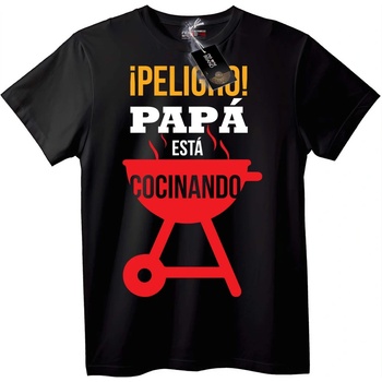 NOONEBRAND Тениска BBQ Опасност на Татко - 6XL, White