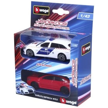 Bburago Bburago: Полицейска кола Audi A6 и преследване, 1: 43
