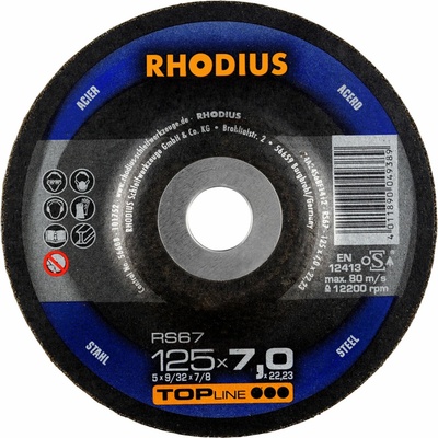 Rhodius Brúsny kotúč 125 x 7,0 x 22,23 mm 200141