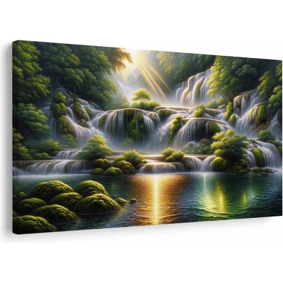 Obraz vodopád v tropickém lese - 60x40