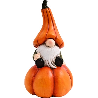 Jesenný tekvicový škriatok na tekvici 25cm