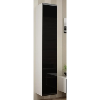 Cama meble Cama Пълен шкаф VIGO '180' 180/40/30 бял/черен гланц (WIP VIGO180 b/c)