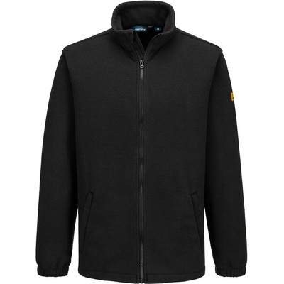 Portwest AS26 Antistatická fleece bunda ESD čierna