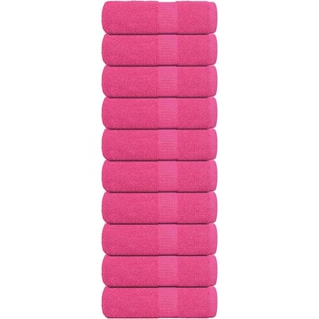 vidaXL Кърпи за пране FROGN 10 бр. Розови 30x30 см 360 г/м2 (137042)
