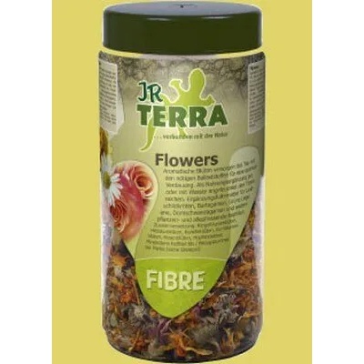 JR FARM Terra Fibre Flowers - цветя, за водни костенурки, брадати гущери, зелени игуани, бодливи гущери 50 грама