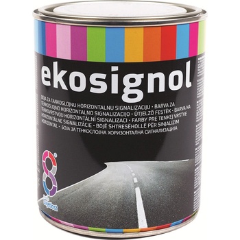 Svjetlost Ekosignol - farba na vodorovné dopravné značenie - biely - 0,75 L