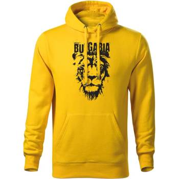 Image 1 of DRAGOWA мъжки суитшърт с качулка български лъв, жълт (37231)