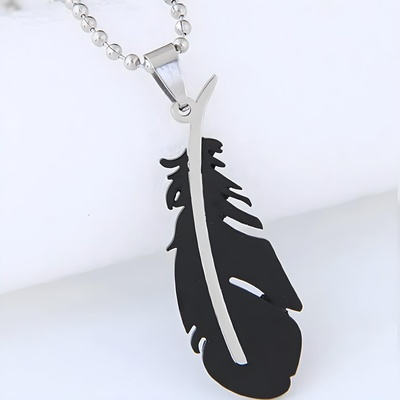 HARAHU Колие SI-34160 Feather - Черен KP34160 (SI-34160)