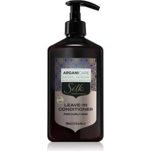 Arganicare Silk Protein Leave-In Conditioner балсам без отмиване за къдрава коса 400ml