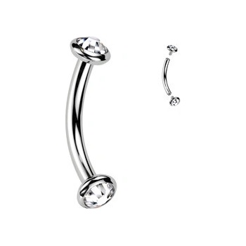 Šperky4U piercing do obočí titan TIT1381-C
