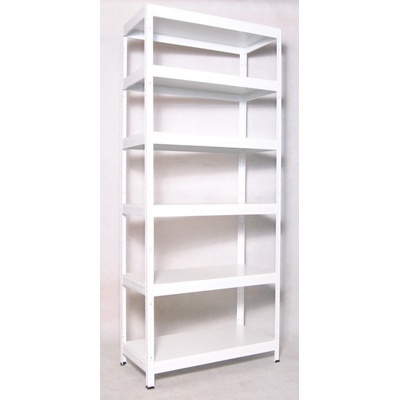 Biedrax Regál 35 x 90 x 210 cm 6 políc biely