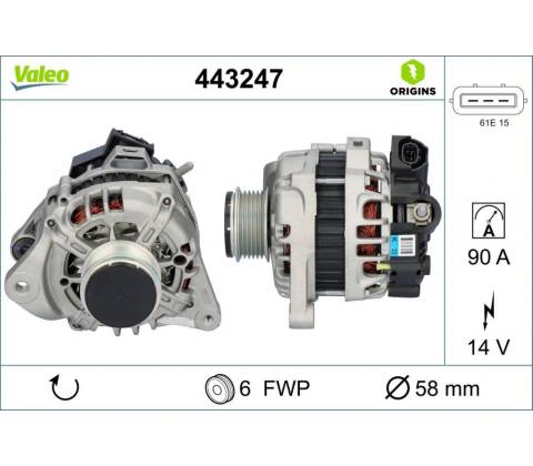 Alternátor VALEO 443247