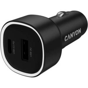 CANYON Автомобилно зарядно Canyon OnDrive 85, USB-C + USB-A, до 85W, черно (CNE-CCABR8AC)