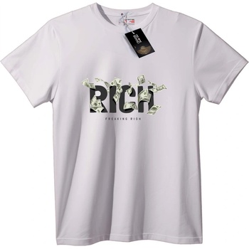 NOONEBRAND Тениска Богаство - M, White