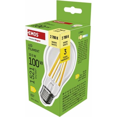 Emos LED žárovka Filament A60 E27 11W 100W 1521 lm teplá bílá