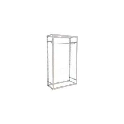 BIGSHOP Predajný, policový systém KIT 07, 1072 x 442 x 1850 x 182,5 mm, matná biela
