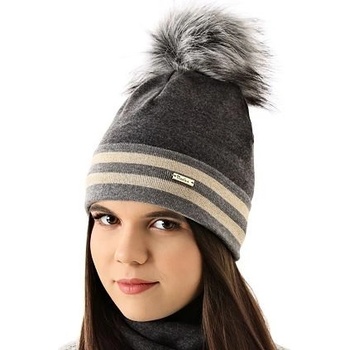 dívčí čepice s kožešinovou bambulí Ramona MZ 2840 Marika