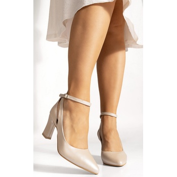 Dámske kožené lodičky MILLS perla-béžové