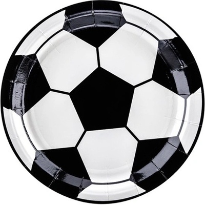 PartyDeco TANIERE papierové Futbal 18cm