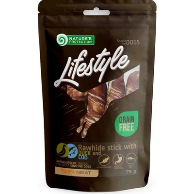 Nature's Protection LifeStyle Nature's Protection Dog snack Lifestyle kachní, tresčí tyčinky 75 g