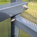 Zahradní skleníky Scobax Drop Alu 3 x 6 m polykarbonát 4 mm antracit BDX00397