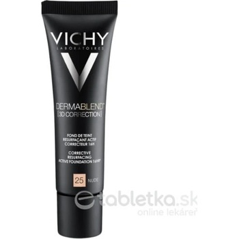 Vichy Korekční vyhladzujúci 3D make-up SPF25 16H Dermablend 3D Corection 25 Nude 30 ml