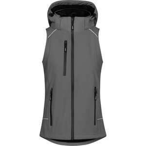 Promodoro 7845 / Дамски двуслоен софтшел елек - стоманено сив xxl (40784565005)