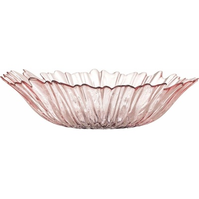 Bloomingville Svetloružová sklenená misa Mariko 31 cm