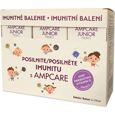 Difa Cooper Ampcare Junior Prebio imunitné balenie sirup 3 x 150 ml