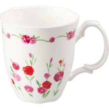 Bone China TeaLogic Rosalie Fine porcelánový hrnek květiny růže 400 ml