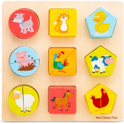 New Classic Toys puzzle tvary zvířata