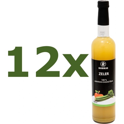 Dobrio Zeler s jablkom 100% zeleninovo-ovocná šťava 12 x 500 ml