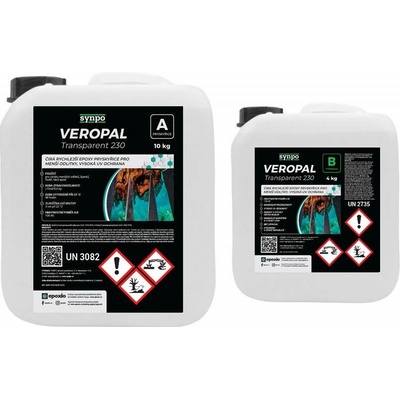 Synpo Veropal Transparent 230 epoxidová pryskyřice čirá 14 kg