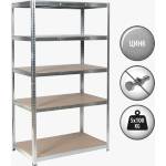 Carmen Метален стелаж Carmen CR-1017 - 180х100х40 см, до 100 кг на рафт - цинк - BestPC