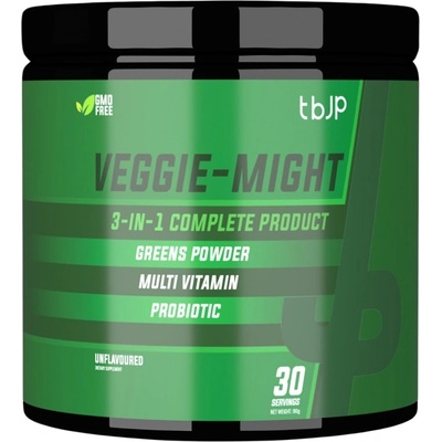 Trained by JP Veggie-Might | 3 in 1 Complete Formula ~ Greens & Multi Vitamin & Probiotic [180 грама] Неовкусен