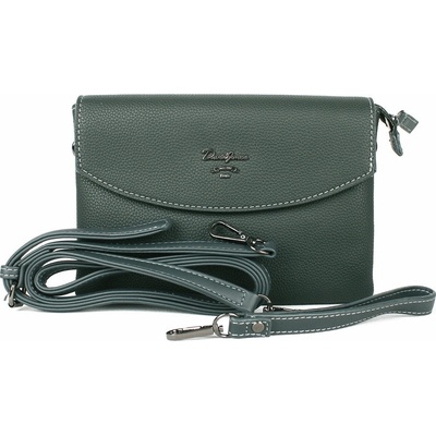 David Jones Tříoddílová tmavěcrossbody kabelka psaníčko CM4028 zelená