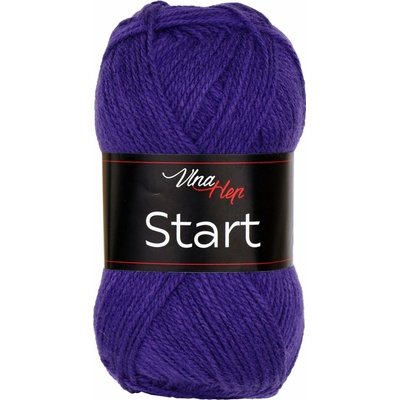 Pletací příze Vlna-Hep START 41096 fialová, klasická, 50g/150m