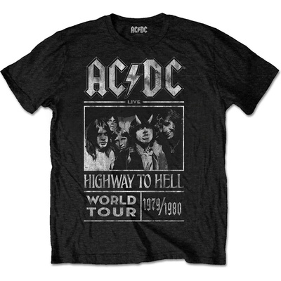 AC/DC tričko Highway to Hell World Tour 1979/1980 čierne