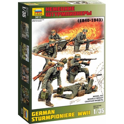 Zvezda Model Kit figurky 3613 German Sturmpioniere WWII re release 1:35