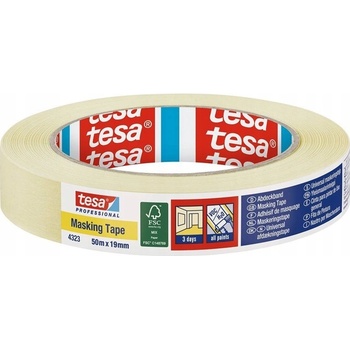 tesa krepová páska 19 mm x 50 m žltá