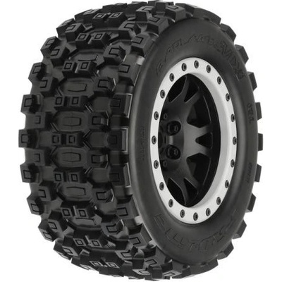 Pro-Line koleso 4.3" pneu Badlands MX43 Pro-Loc disk Impulse H24 mm černo-sivý 2 X-Maxx
