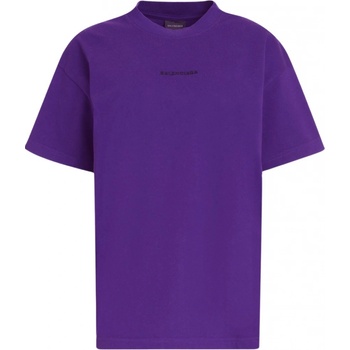 Balenciaga Logo tričko dark purple