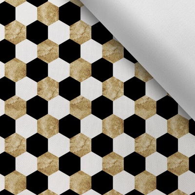 Takoy Látka s potlačou nepremokavý polyester TD / NS geometrický vzor hexagon