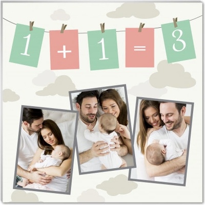 Fotopanel, 1+1=3, 20x20 cm