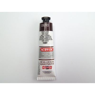 Koh-i-noor Akrylová barva 40 ml hněď tmavá 0610 – Zboží Dáma