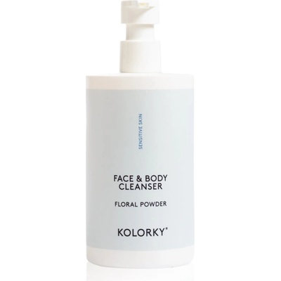 Kolorky Face & Body Cleanser нежен измиващ гел за лице и тяло Floral Powder 390ml